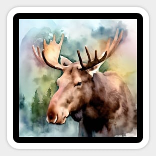 Moose. Sticker